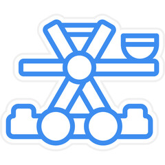 Vector Design Catapult Icon Style