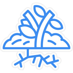 Vector Design Seedling Icon Style