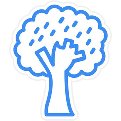 Vector Design Deciduous Tree Icon Style