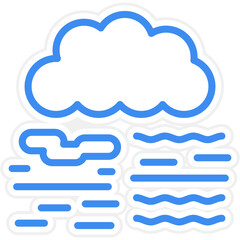 Vector Design Foggy Icon Style