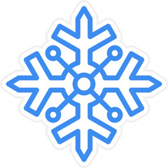 Vector Design Snowflake Icon Style