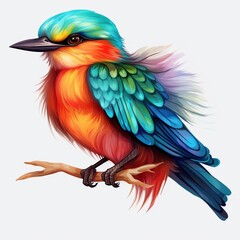 Colorful and breathtaking bird