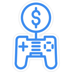 Vector Design Game Money Icon Style