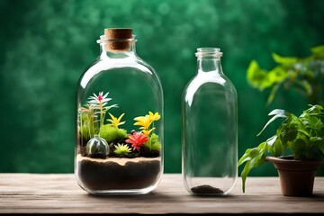 flowers in a bottle