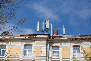 New and old architecture of the city against the sky