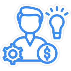 Vector Design Entrepreneurship Icon Style