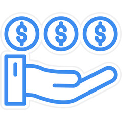 Vector Design Income Icon Style