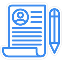 Vector Design Job Application Icon Style
