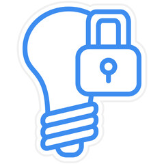 Vector Design Intellectual Property Icon Style