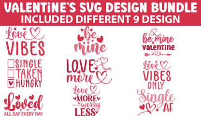 Valentine's SVG Design Bundle
