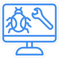 Vector Design Bug Fixes Icon Style