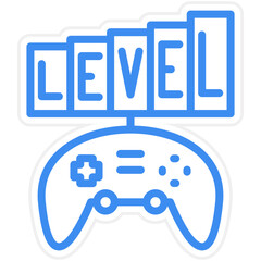 Vector Design Custom Level Icon Style