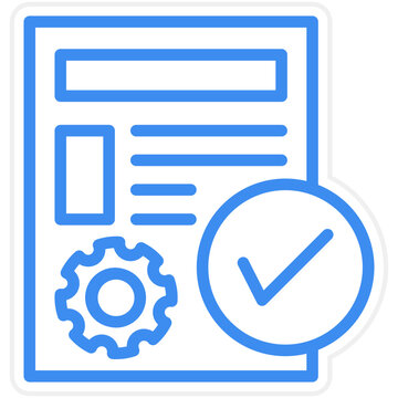 Vector Design Project Fulfillment Icon Style