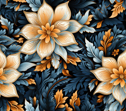 3D Batik Seamless Patterns