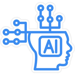 Vector Design Artificial Intelligence Icon Style