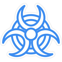 Vector Design Bio Hazard Icon Style