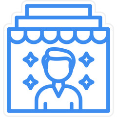 Vector Design In Store Demonstration Icon Style