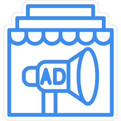 Vector Design In Store Ads Icon Style