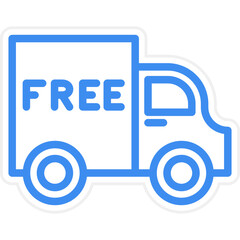 Vector Design Free Shipping Icon Style
