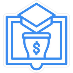 Vector Design Education Savings Icon Style