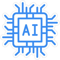 Vector Design Artificial Intelligence Icon Style