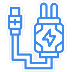 Vector Design Charger Icon Style