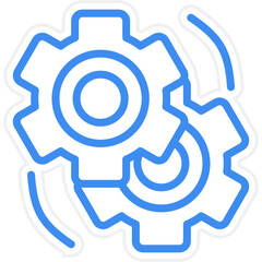 Vector Design Cog Icon Style