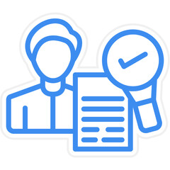 Vector Design Background Check Icon Style