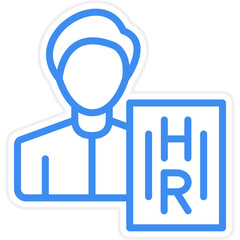 Vector Design Hiring Manager Icon Style