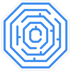 Vector Design Art Conundrum Icon Style