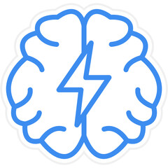 Vector Design Brainstorm Icon Style