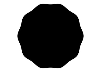 シンプルな変形円フレーム