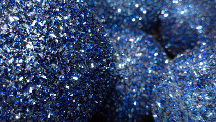 Blue sparkling balls for Christmas tree