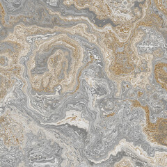 Abstract Marble texture. Fractal digital Art Background. High Resolution. Gray color marble texture with gold veins. Can be used for background or wallpaper