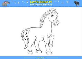 Lets color it Horse