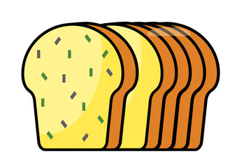 bread loaf isolated
