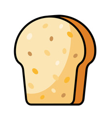 bread loaf isolated