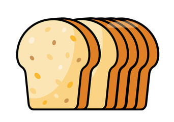 bread loaf isolated