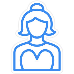 Female Model Icon Style