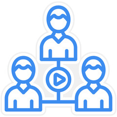 Engaging With Audience Icon Style