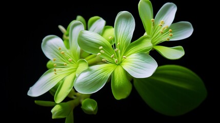 neon green jasmine flower