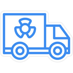 Nuclaer Truck Icon Style
