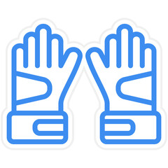 Gloves Icon Style