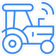 Smart Tractor Icon Style