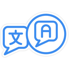 Language Barrier Icon Style