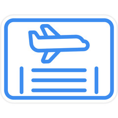 Frequent Flyer Program Icon Style