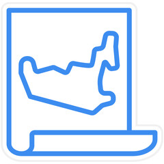 Dubai Map Icon Style