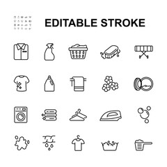 Laundry icon design set. 