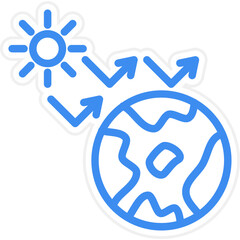 Greenhouse Effect Icon Style