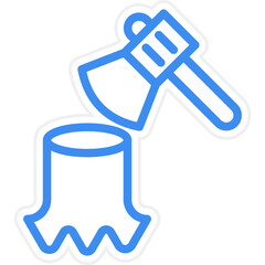 Deforestation Icon Style